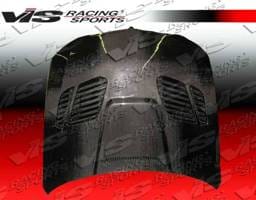 BMW 3 Series 4DR VIS Racing GTR Black Carbon Fiber Hood - 06BME904DGTR-010C