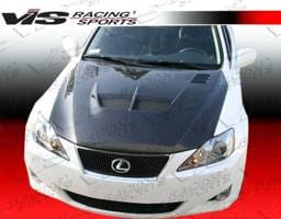 Lexus IS VIS Racing Cyber Black Carbon Fiber Hood - 06LXIS34DCY-010C