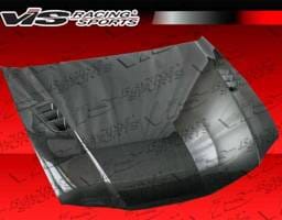 Acura TSX VIS Racing RR Black Carbon Fiber Hood - 06ACTSX4DRR-010C