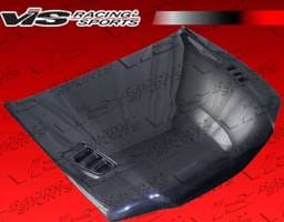 Acura TSX VIS Racing Techno R Black Carbon Fiber Hood - 06ACTSX4DTNR-010C