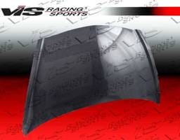 Honda Fit VIS Racing OEM Black Carbon Fiber Hood - 07HDFIT4DOE-010C