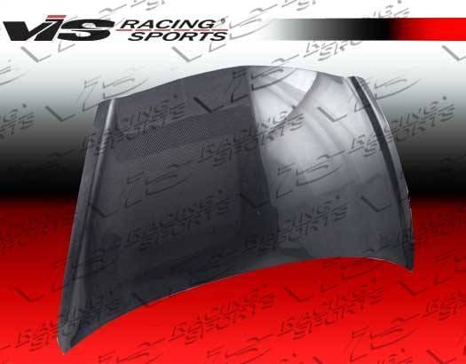 Honda Fit VIS Racing OEM Black Carbon Fiber Hood - 07HDFIT4DOE-010C