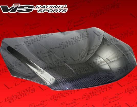 Mazda 3 4DR HB VIS Racing Mazda Speed Black Carbon Fiber Hood - 07MZ3HBMS-010C