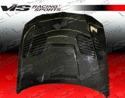BMW 3 Series 2DR VIS Racing GTR Black Carbon Fiber Hood - 07BME922DGTR-010C