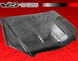 Mercedes-Benz C Class VIS Racing C63 Black Carbon Fiber Hood - 08MEW2044DC63-010C