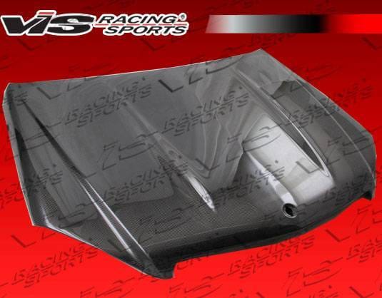 Mercedes-Benz C Class VIS Racing C63 Black Carbon Fiber Hood - 08MEW2044DC63-010C