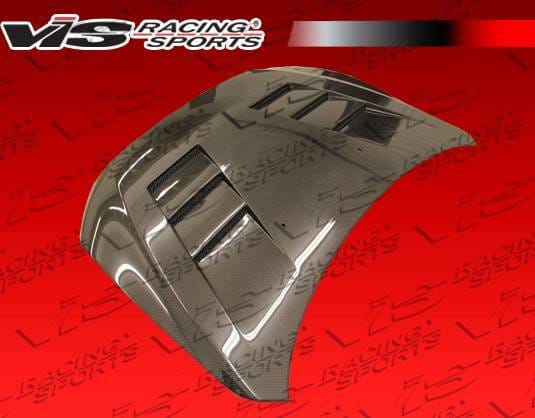 Mitsubishi Lancer VIS Racing Terminator Black Carbon Fiber Hood - 08MTLAN4DTM-010C