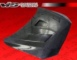 Mitsubishi Lancer VIS Racing Terminator GT Black Carbon Fiber Hood - 08MTLAN4DTMGT-010C