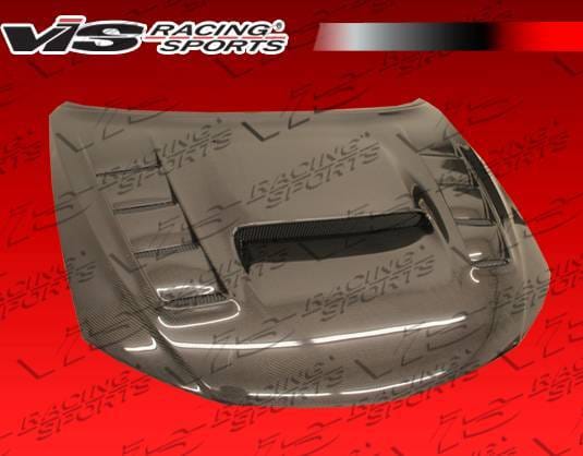 Subaru WRX VIS Racing VRS Style Carbon Fiber Hood - 08SBWRX4DVRS-010C