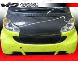 Smart ForTwo VIS Racing OEM Black Carbon Fiber Hood - 08SMFR22DOE-010C