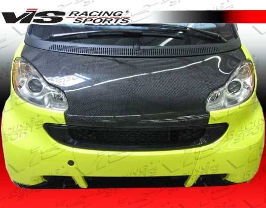 Smart ForTwo VIS Racing OEM Black Carbon Fiber Hood - 08SMFR22DOE-010C