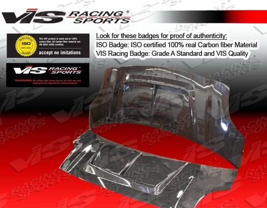Toyota Yaris VIS Racing Monster Black Carbon Fiber Hood - 07TYYARHBMON-010C