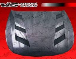 Infiniti G37 VIS Racing AMS Black Carbon Fiber Hood - 08ING372DAMS-010C