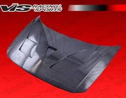 Honda CR-Z VIS Racing AMS Black Carbon Fiber Hood - 11HDCRZHBAMS-010C