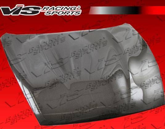 Nissan 370Z VIS Racing OEM Black Carbon Fiber Hood - 09NS3702DOE-010C