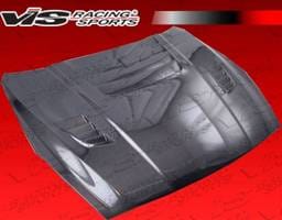 Nissan Skyline VIS Racing GT2 Black Carbon Fiber Hood - 09NSR352DGT2-010C