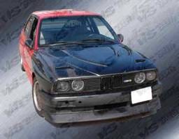 BMW 3 Series VIS Racing Euro R Black Carbon Fiber Hood - 84BME302DEUR-010C