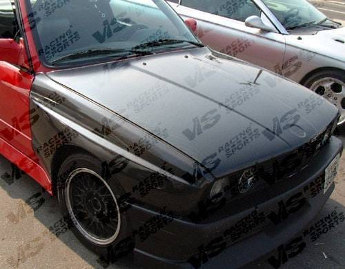 BMW 3 Series VIS Racing OEM Black Carbon Fiber Hood - 84BME302DOE-010C