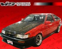 Toyota Levin VIS Racing OEM Black Carbon Fiber Hood - 84TYLEV2DOE-010C