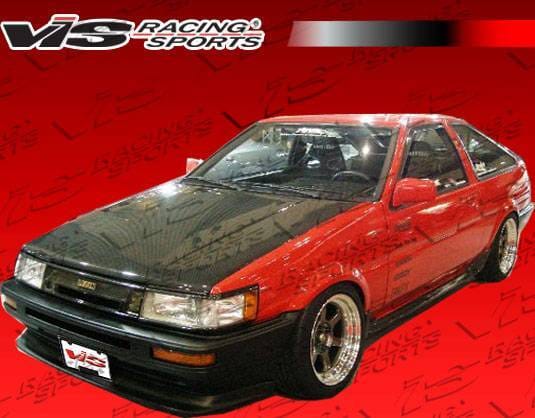 Toyota Levin VIS Racing OEM Black Carbon Fiber Hood - 84TYLEV2DOE-010C