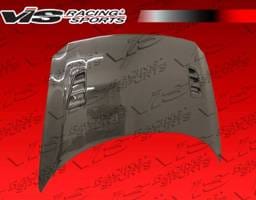 Honda CR-Z VIS Racing RR Black Carbon Fiber Hood - 11HDCRZHBRR-010C
