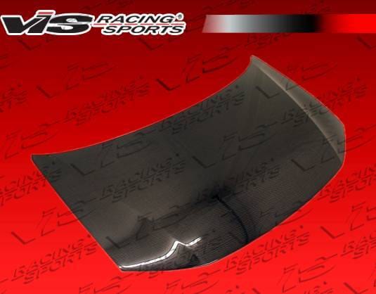 Honda Civic 2DR VIS Racing OEM Black Carbon Fiber Hood - 12HDCVC2DOE-010C