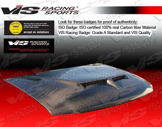 Chevrolet CK Truck VIS Racing Fiberglass Outlaw Type 2 Hood - 88CHCK2DOL2-010