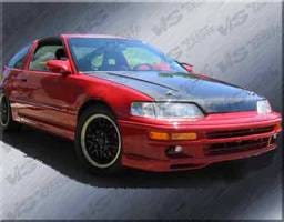 Honda Civic VIS Racing SIR Black Carbon Fiber Hood - 88HDCRXHBJSI-010C