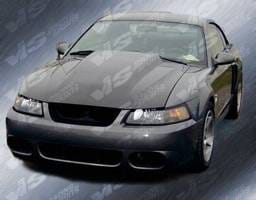 Ford Mustang VIS Racing Cowl Induction Fiberglass Hood - 87FDMUS2DCI-010
