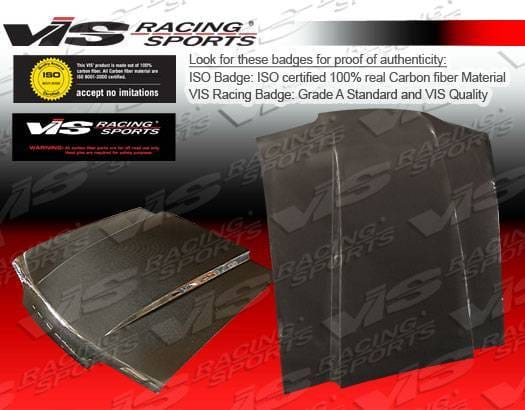 Ford Mustang VIS Racing Cowl Induction Black Carbon Fiber Hood - 87FDMUS2DCI-010C