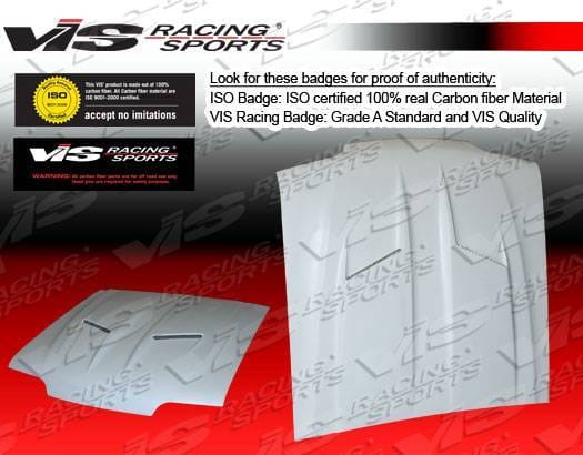 Ford Mustang VIS Racing Stalker 2 Fiberglass Hood - 87FDMUS2DSTK2-010
