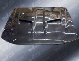 Ford Mustang VIS Racing Stalker-2 Black Carbon Fiber Hood - 87FDMUS2DSTK2-010C