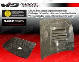 Nissan S13 VIS Racing Drift Black Carbon Fiber Hood - 89NSS132DDFT-010C