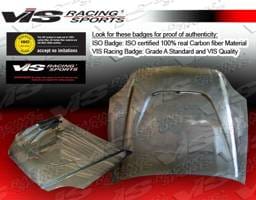 Acura Integra VIS Racing JS Black Carbon Fiber Hood - 90ACINT2DJS-010C