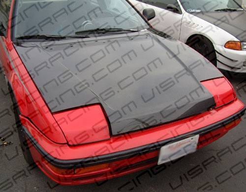 Honda Prelude VIS Racing OEM Black Carbon Fiber Hood - 88HDPRE2DOE-010C