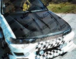 Honda Accord 2DR & 4DR VIS Racing Xtreme GT Black Carbon Fiber Hood - 90HDACC2DGT-010C