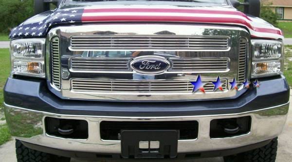 Ford F350 APS CNC Grille - Honeycomb Style - Upper - Aluminum - F95799A