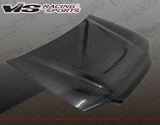 Honda Civic 2DR & Hatchback VIS Racing JS Carbon Fiber Hood - 92HDCVC2DJS-010C