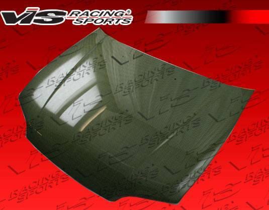 Honda Civic 2DR & Hatchback VIS Racing OEM Style Carbon Kevlar Hood - 92HDCVC2DOE-010K