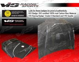Honda Civic 4DR VIS Racing OEM Black Carbon Fiber Hood - 92HDCVC4DOE-010C