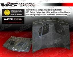 BMW 3 Series 2DR VIS Racing GTR Black Carbon Fiber Hood - 92BME362DGTR-010C