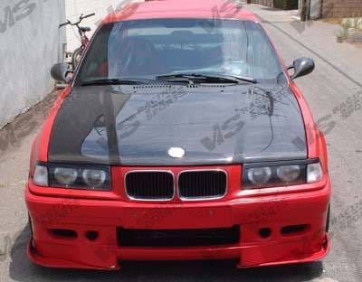 BMW 3 Series 2DR VIS Racing OEM Black Carbon Fiber Hood - 92BME362DOE-010C