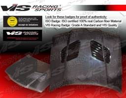 BMW 3 Series 4DR VIS Racing GTR Black Carbon Fiber Hood - 92BME364DGTR-010C
