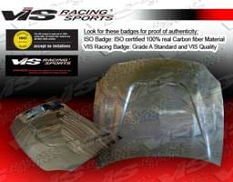 Honda Del Sol VIS Racing JS Black Carbon Fiber Hood - 93HDDEL2DJS-010C