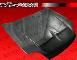 Honda Prelude VIS Racing Monster-3 Black Carbon Fiber Hood - 92HDPRE2DMON3-010C