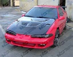 Mitsubishi Eclipse VIS Racing EVO Black Carbon Fiber Hood - 92MTECL2DEV-010C