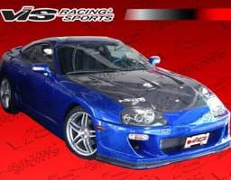 Toyota Supra VIS Racing Drift-2 Black Carbon Fiber Hood - 93TYSUP2DDFT2-010C