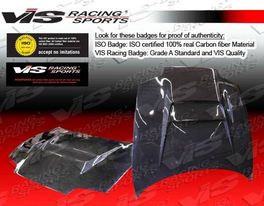 Toyota Supra VIS Racing V Line Black Carbon Fiber Hood - 93TYSUP2DVL-010C