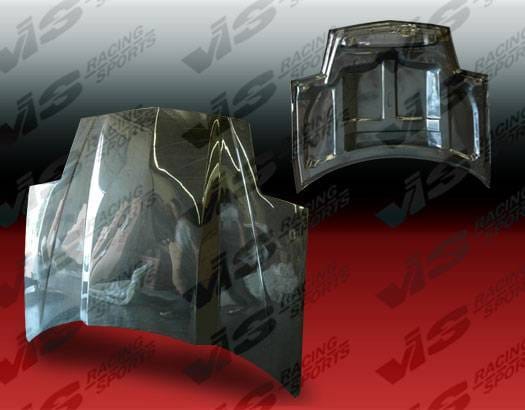 Pontiac Firebird VIS Racing Cowl Induction Black Carbon Fiber Hood - 93PTFIR2DCI-010C