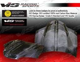 Pontiac Firebird VIS Racing GTO Black Carbon Fiber Hood - 93PTFIR2DGTO-010C